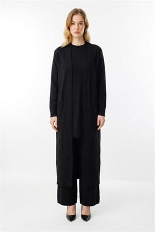 Armine Trend 26KAD601 Basic 3 lü Pantolonlu Takım Siyah