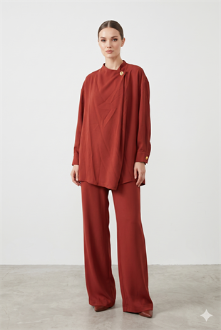 Ghisa 9166 Takım - Bordo