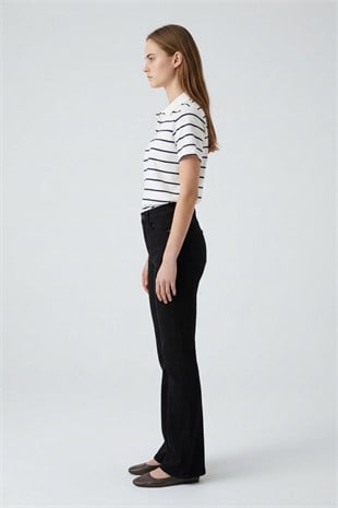 Premium İspanyol Paça Pantolon 967 Siyah
