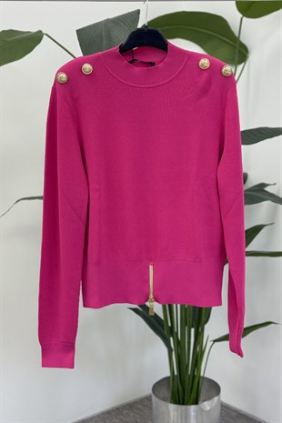 Ghisa 4863-1 Tunik - Fuşya