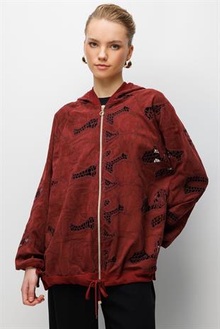 Ghisa 3367 Hırka - Bordo