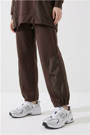 Kapüşon Detaylı Pantolonlu Takım 14539 Browni