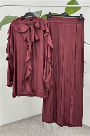 Ghisa 9182 Takım - Bordo