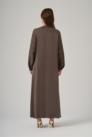Nuss 2031 Elbise - Vizon