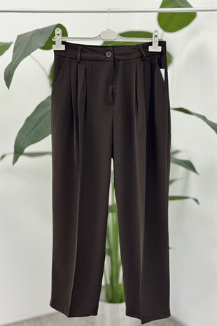 Kalem Kesim Pantolon 18297 - Browni
