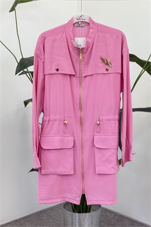 Yaka Aksesuar Detay Kap 1298 Pembe
