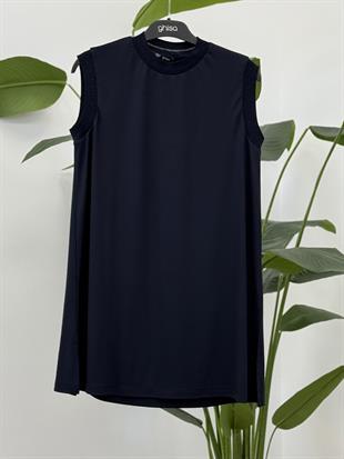 Ghisa 4677 Kolsuz İçlik Tunik - Lacivert