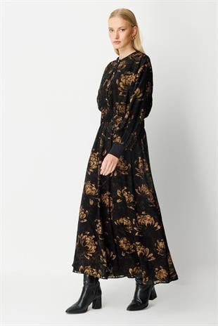 Ghisa 4104 Elbise - Gold