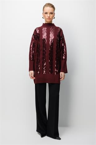 Ghisa 4156 Tunik - Bordo