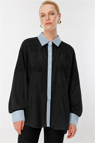 Ghisa 4435 Tunik - Siyah