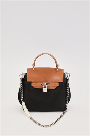 Levidor Premium Çanta 930369 - Siyah - Camel
