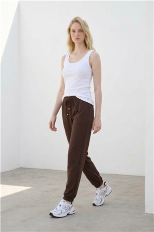 Jogger Modal Pantolon 1005382 Kahve