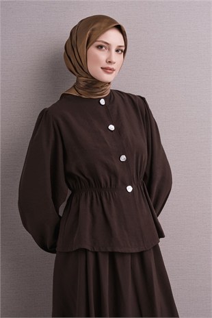 Armine 9618 Büyük Ekose Saf İpek Twill Eşarp Hardal