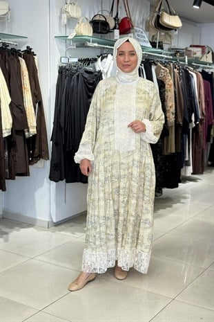 LissMore 1052 Elbise - Yeşil