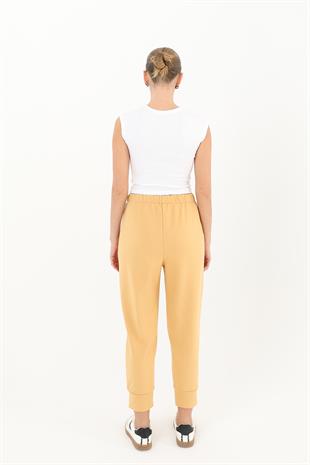 Beli Ve Paçası Lastikli Eşofman 30189 - Camel