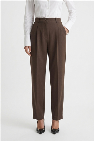 Sentez 5692 Aves Gabardin Pantolon Kahve