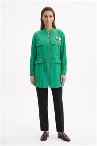 Cep İşleme Detay Fırfırlı Kap 1598 - Benetton Kap STELLA STORE 