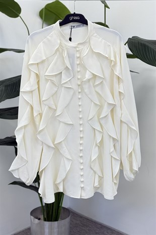 Ghisa 4335 Tunik - Ekru
