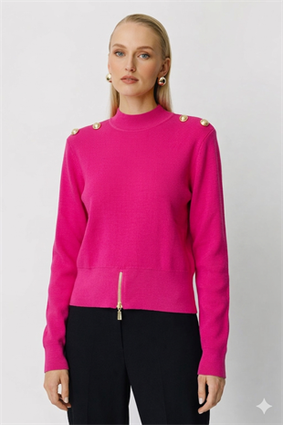 Ghisa 4863-1 Tunik - Fuşya