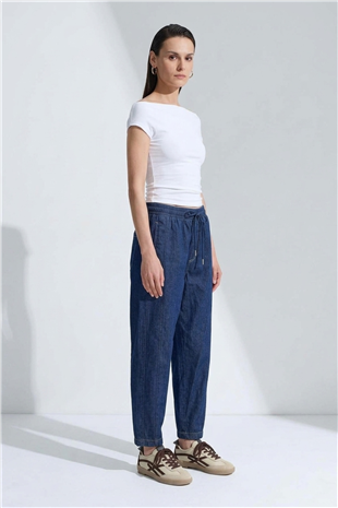 Konik Fit Denim Pantolon 0035846 Lacivert