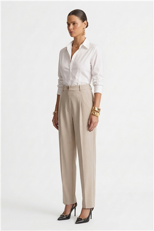 Sentez 5692 Aves Gabardin Pantolon Bej