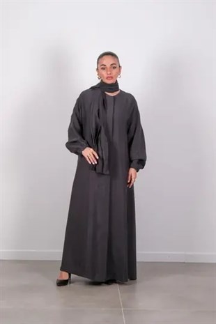 Misswhence 38514 Elbise - Petrol Yeşili
