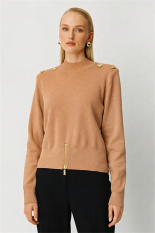 Ghisa 4863-1 Tunik - Camel