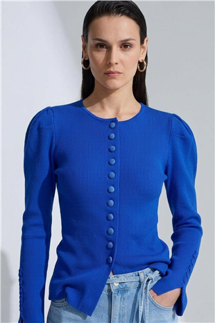 Düğme Detaylı Bluz 140687 Saks