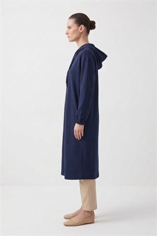 Tam Boy Kapüşonlu Kap 15288 F.Navy