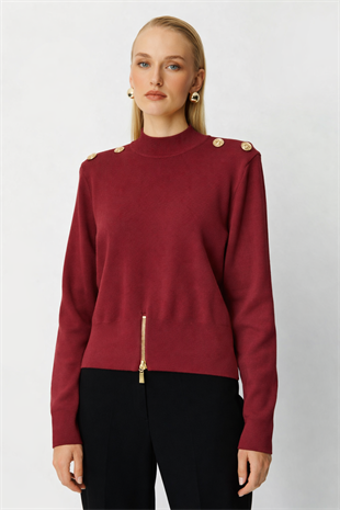 Ghisa 4863-1 Tunik - Bordo