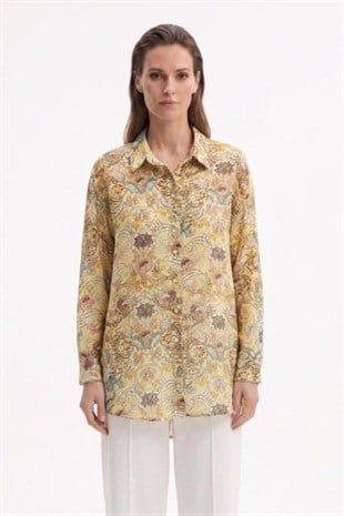 Ghisa 4448 Tunik - Sarı Tunik GHİSA 