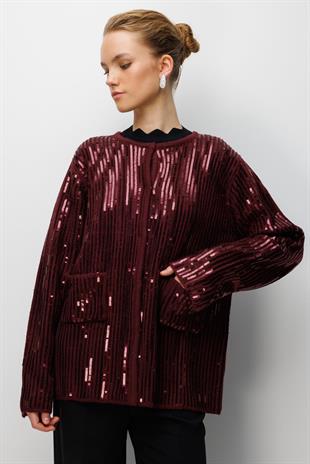 Ghisa 3311 Ceket - Bordo