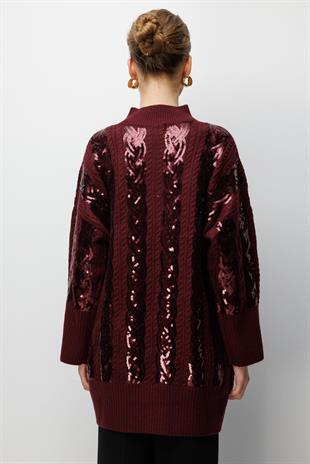 Ghisa 4156 Tunik - Bordo
