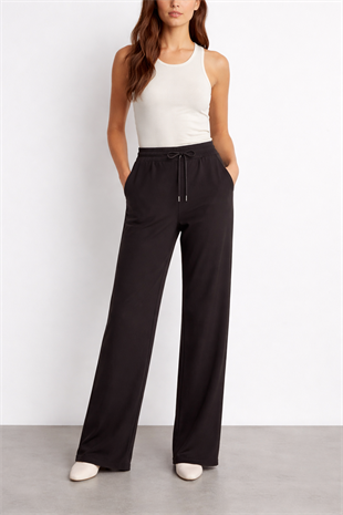 Beli Lastikli Boru Paça Pantolon X-277 - Kahve