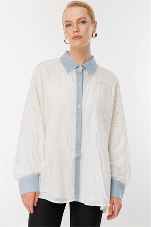 Ghisa 4435 Tunik - Ekru
