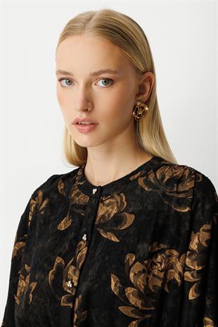 Ghisa 4104 Elbise - Gold