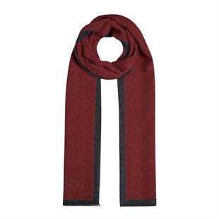 İpekevi 04356 Dört Mevsim Monogram Şal - Osmanlı Kırmızısı
