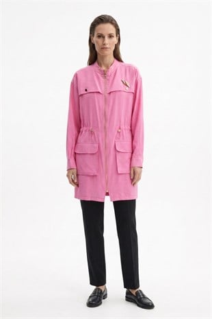 Yaka Aksesuar Detay Kap 1298 Pembe