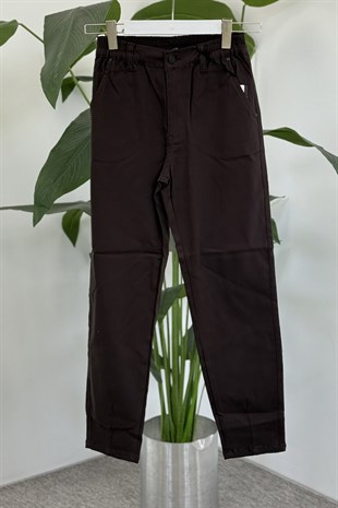 Paça Pens Detay Pantolon X-231 - Kahve