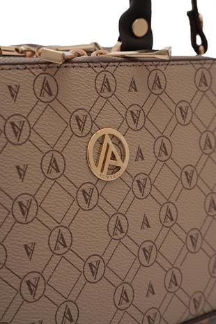 Armine Trend Arm168 Clup Çanta - Vizon Logolu