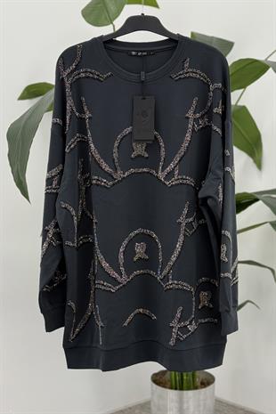 GHİSA Ghisa 2452 Tunik - Siyah Ghisa 2452 Tunik - Bilen Giyim Tunik 