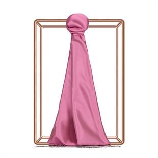 İpekevi 00927 Çift Taraflı İpek Şal - Lilyum Pembe