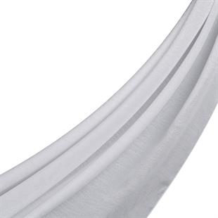 İpekevi 04391 Dört Mevsim Siyah Desenli Monogram Şal - Beyaz