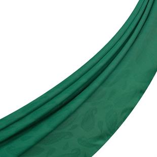 İpekevi 04392 Dört Mevsim Paisley Monogram Şal - Zümrüt Yeşili