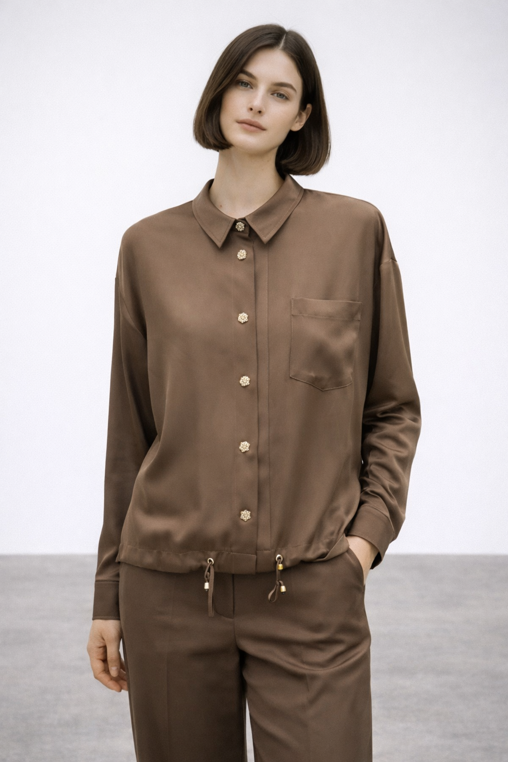 Ghisa 3384 Ceket - Kahve