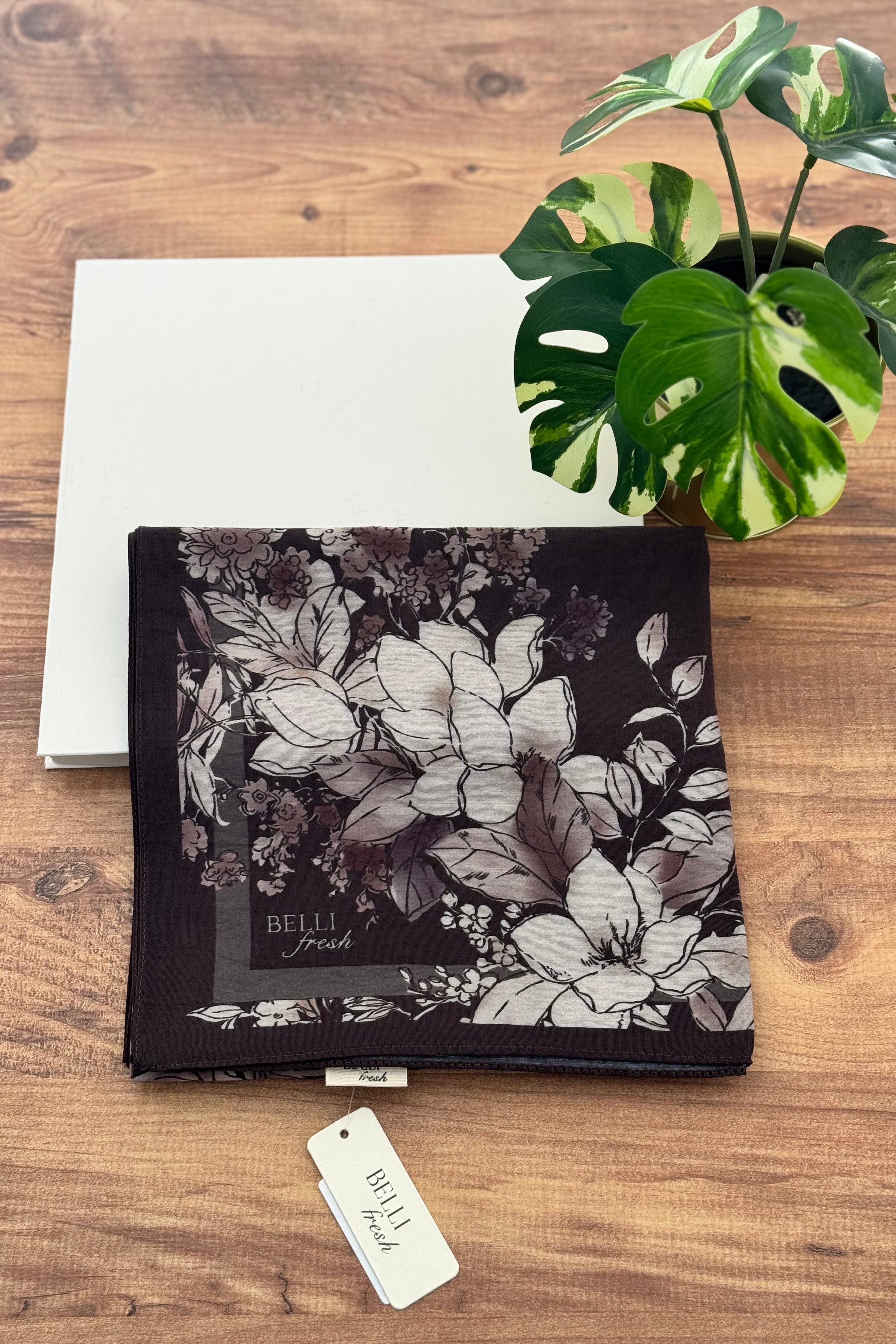 Belli Fresh Paulista Eşarp 3487 - Koyu Kahve