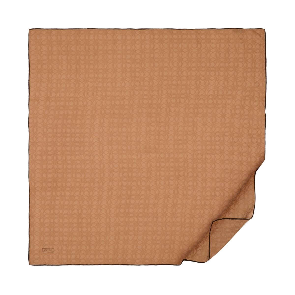 İpekevi 04358 Dört Mevsim Monogram Eşarp - Bal Köpüğü