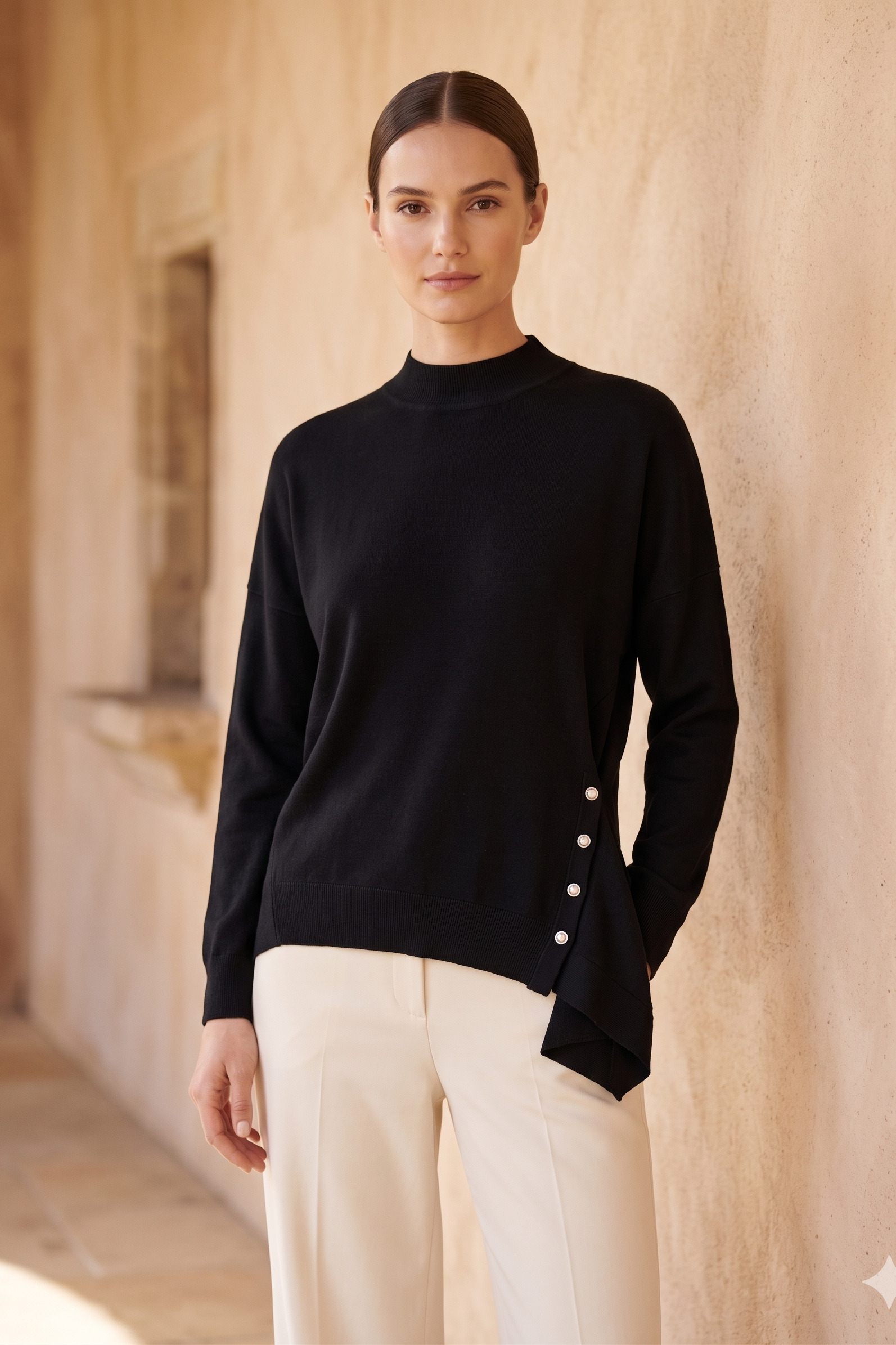 Ghisa 4404 Bluz - Siyah