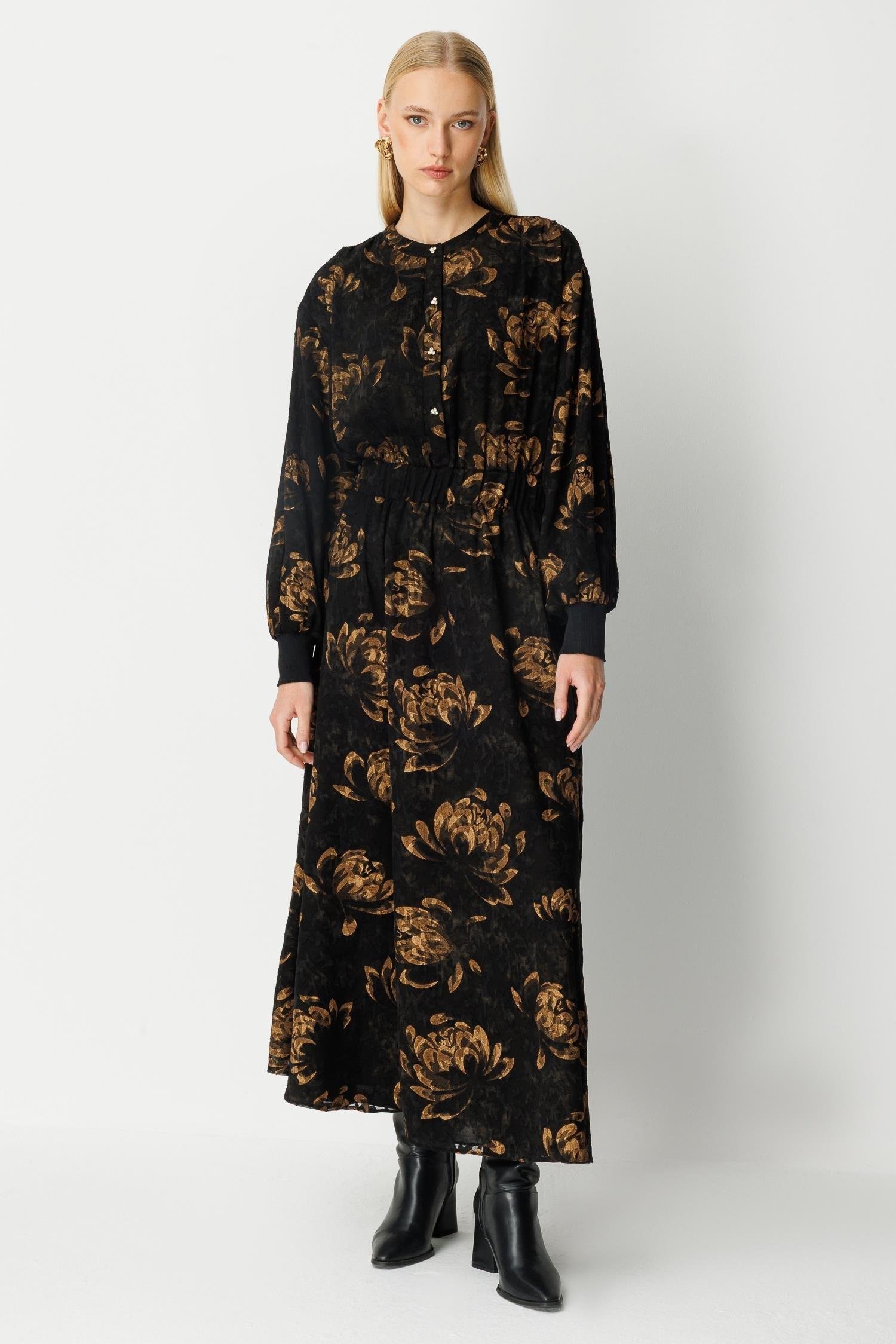 Ghisa 4104 Elbise - Gold