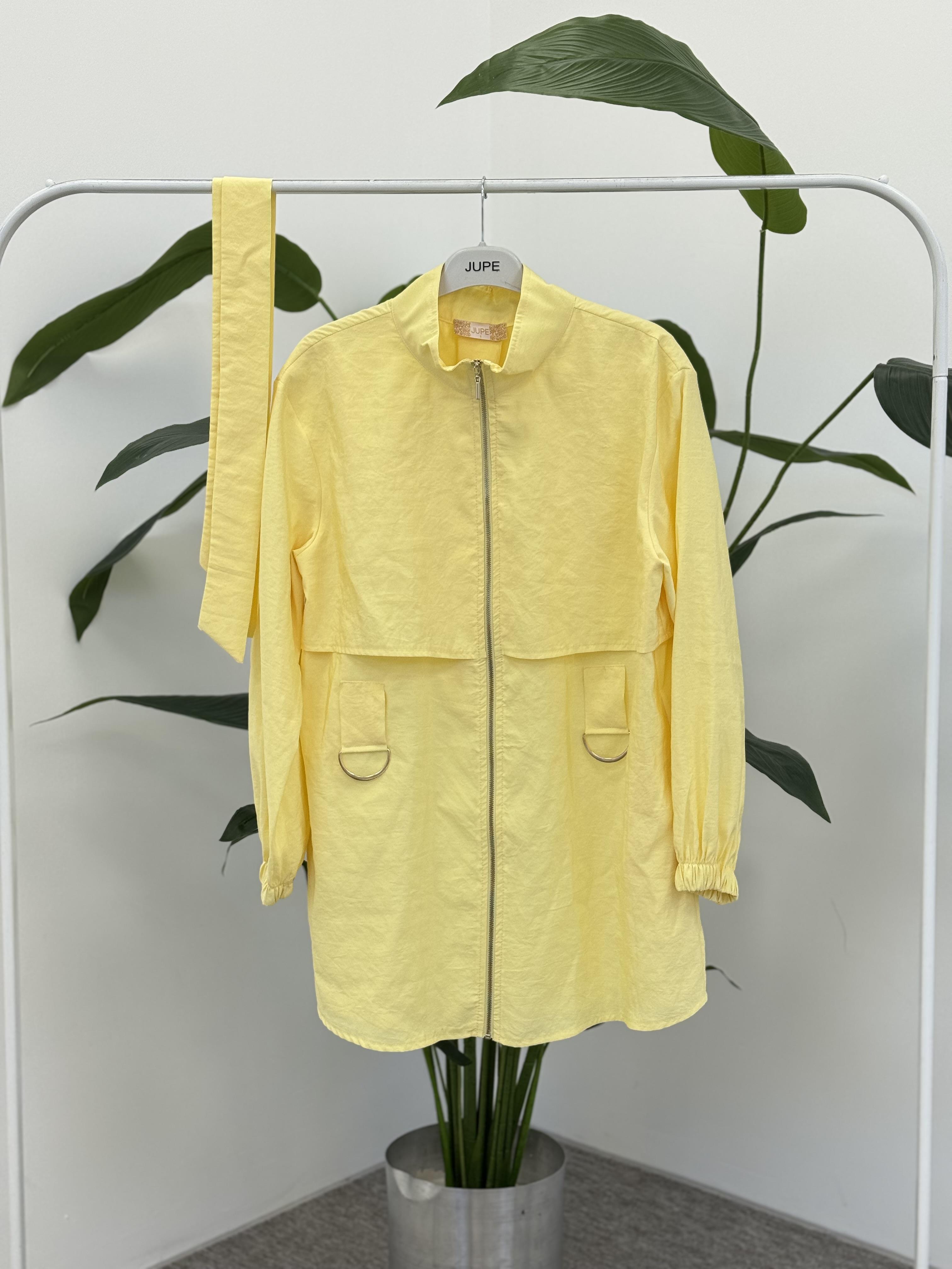 Halka Detay Kemerli Kap 9253 - Sarı